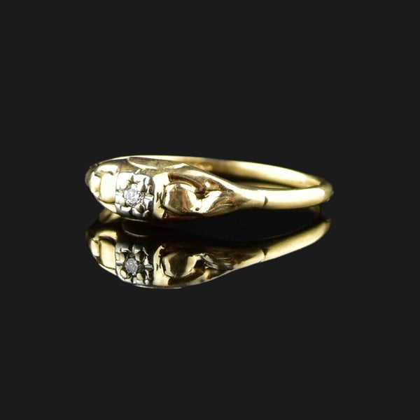 Vintage 14K Gold Diamond Engagement Ring - Boylerpf