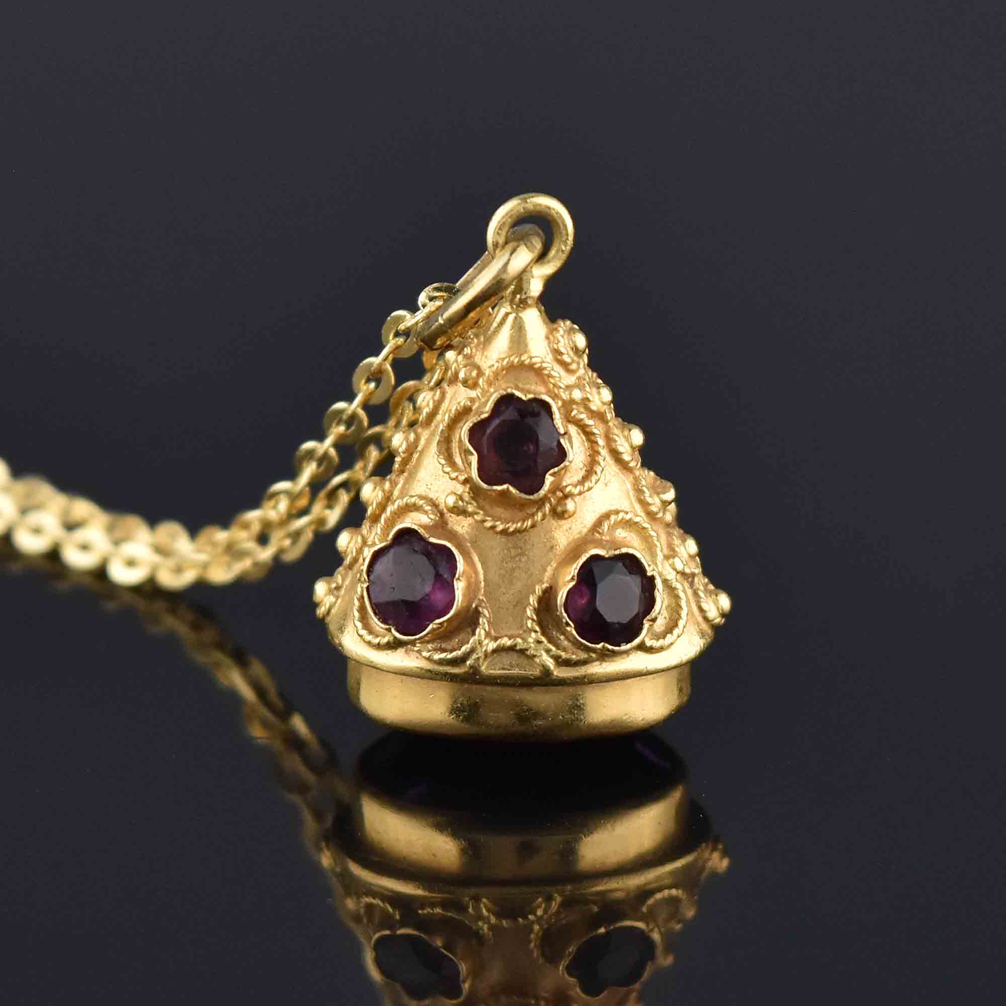 Small Gold Pendant TierraCast Eye of Providence Charm - Antique Gold Charms for Jewelry Making Metaphysical Yoga Charms (P1473)
