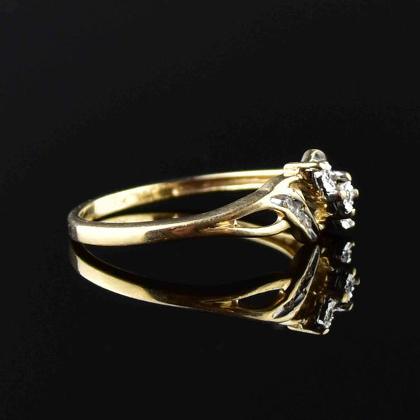 Vintage 10K Gold Diamond Engagement Ring - Boylerpf