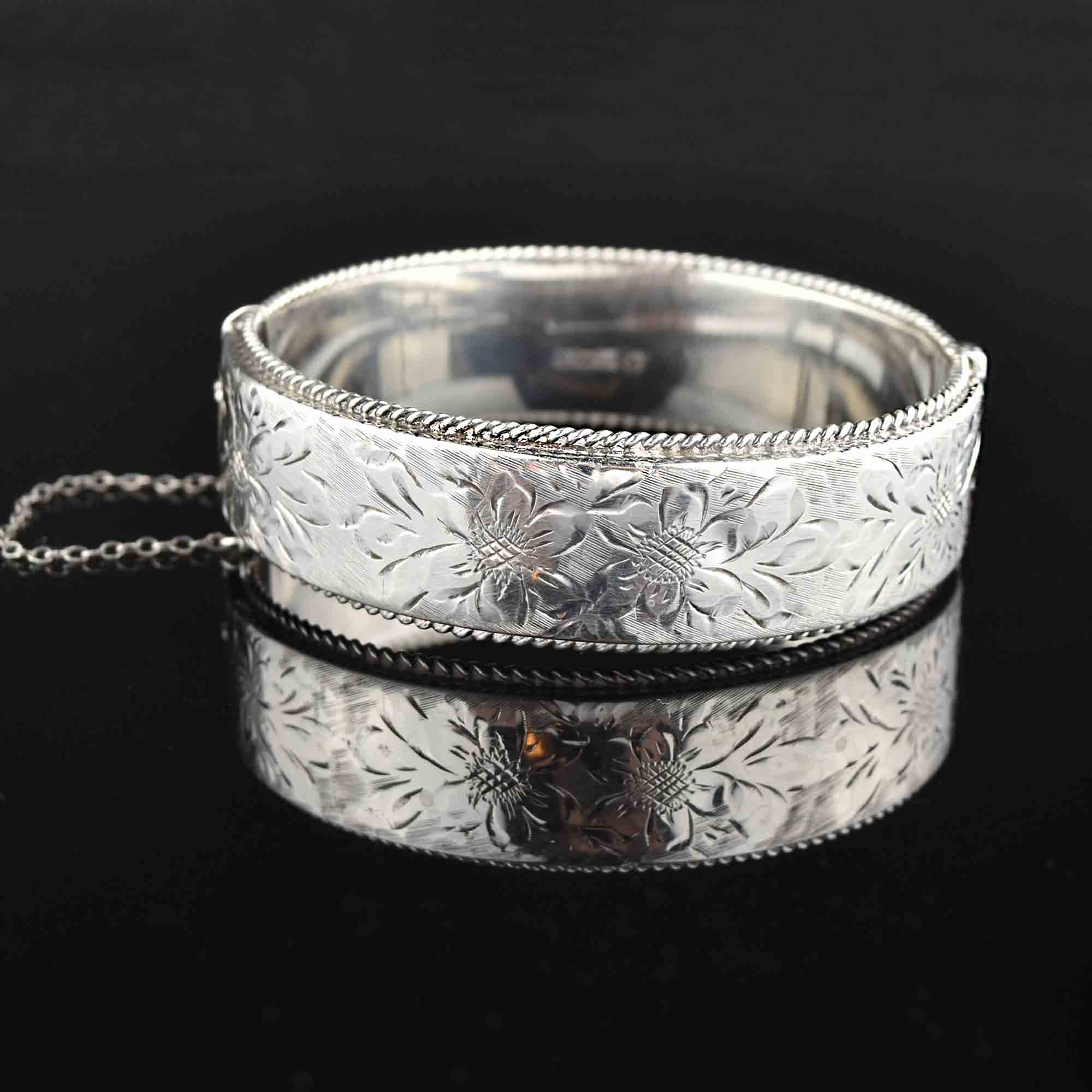 Vintage Silver Bangle Bracelet | Vintage Hand Cuff Bracelet | Vintage 2024 Bracelets | Bangle Bracelet | FREE SHIPPING!