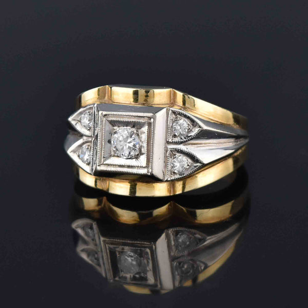 Quite Exquisitely Vintage Art Deco Diamond Cluster Ring – Fetheray