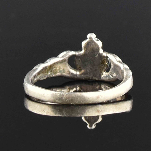 Vintage Sterling Silver Irish Claddaugh Ring - Boylerpf