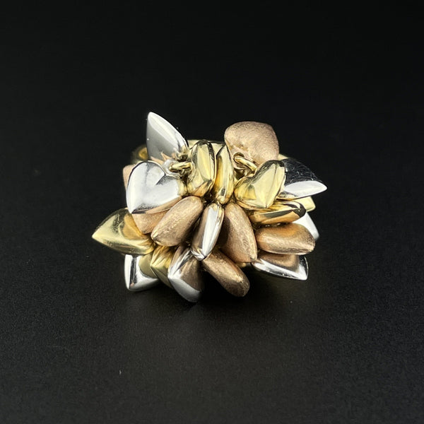 Vintage 14K Gold Puffy Heart Charm Ring, Sz 5 1/4 - Boylerpf