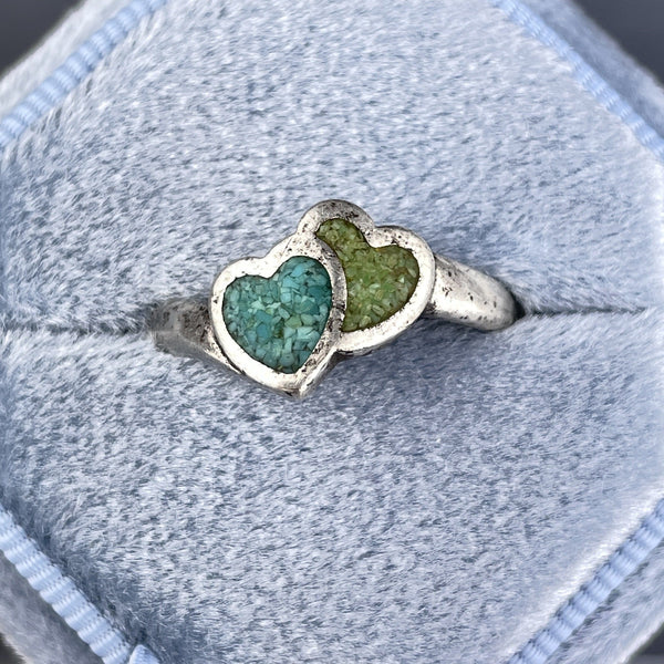 Two Hearts Love Ring- promise ring | kandsimpressions