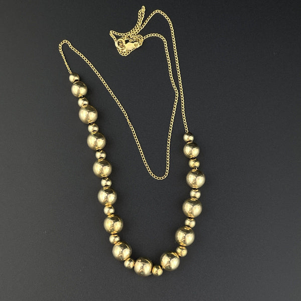 Vintage Add a Bead 14K Gold Necklace - On Hold - Boylerpf