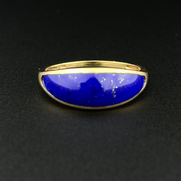 Sterling Silver Band Ring Denim Blue Lapis Lazuli Heart Ring Size 7 -  Yourgreatfinds