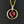 Load image into Gallery viewer, Vintage 10K Gold Diamond Ruby Floating Heart Pendant Necklace - Boylerpf
