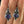 Load image into Gallery viewer, Vintage Arts and Crafts Style Silver Iolite Earrings - Boylerpf
