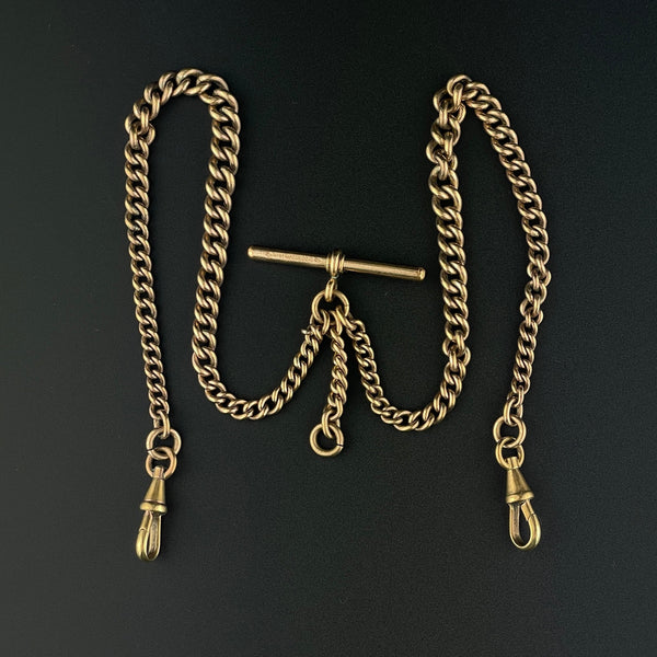 Edwardian Rolled Gold Pocket Watch Chain Necklace – Boylerpf