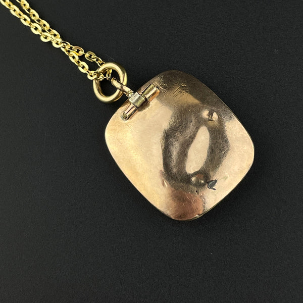 Antique Georgian Victorian Gold Encased Carnelian Pendant Necklace - Boylerpf