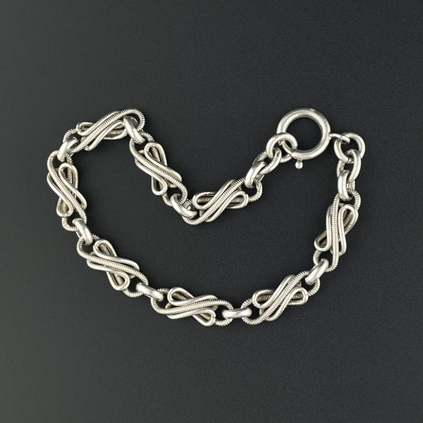 1pc Men Silver Mesh Strap Fashion Round Dial Quartz Watch & 1pc Minimalist Chain  Bracelet, For Daily Decoration | SHEIN