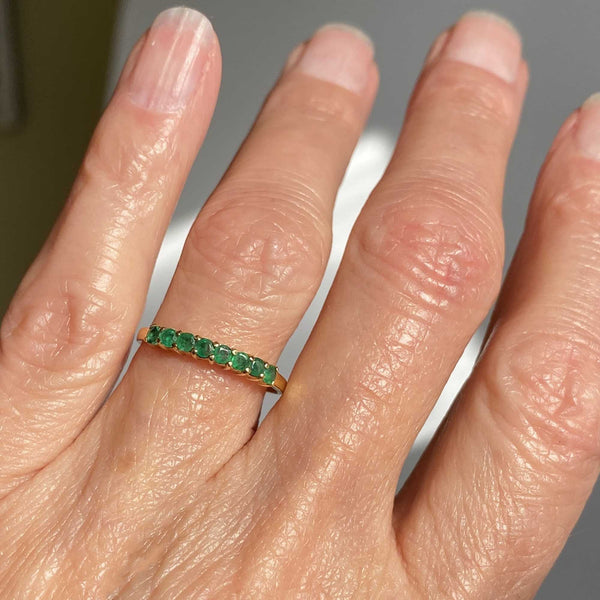 Emerald Band Ring - Old Mine Cut | Gemconcepts.net