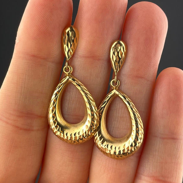 Worthington Gold Tone W/ Fringe Post Hoop Earrings | CoolSprings Galleria
