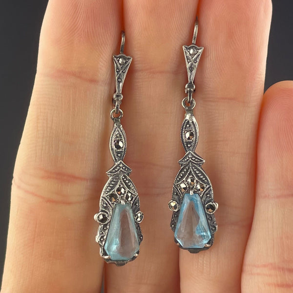 Blue Victorian Earrings – Ishil