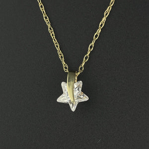 Gold Crystal Star Pendant Necklace - Boylerpf