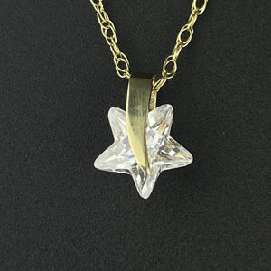 Gold Crystal Star Pendant Necklace - Boylerpf