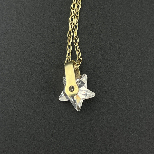 Gold Crystal Star Pendant Necklace - Boylerpf