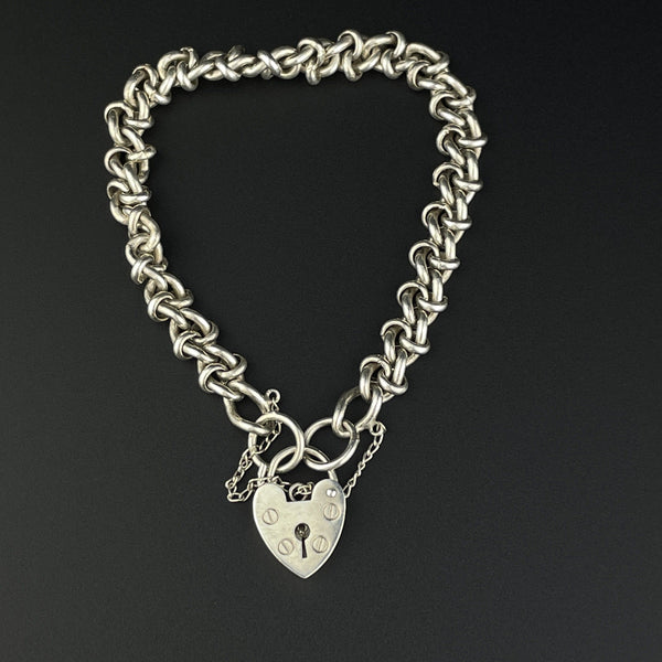 SILVER LINK CHARM CLASP