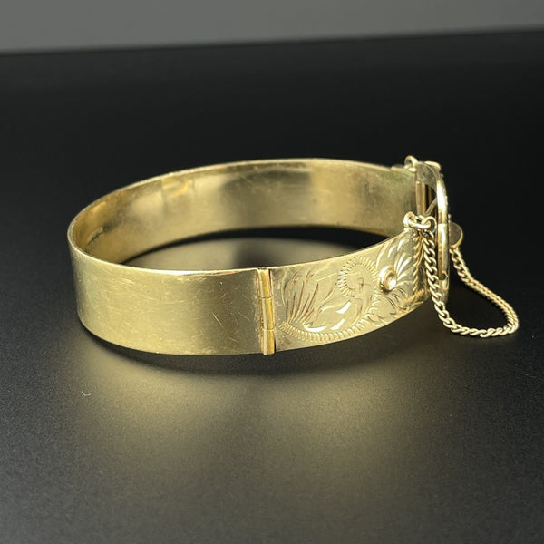 Antique Victorian Gold Filled Locket Clamper Bangle Bracelet - Etsy