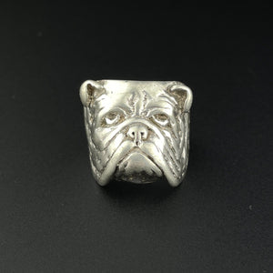 Vintage Heavy Signet Bulldog Ring, Sz 6.5 - Boylerpf