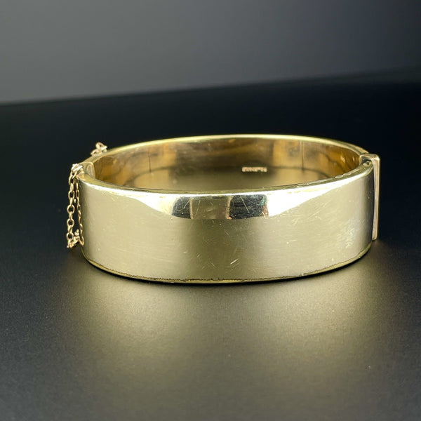 Off the Cuff Open Bangle Bracelet in Gold | Uncommon James