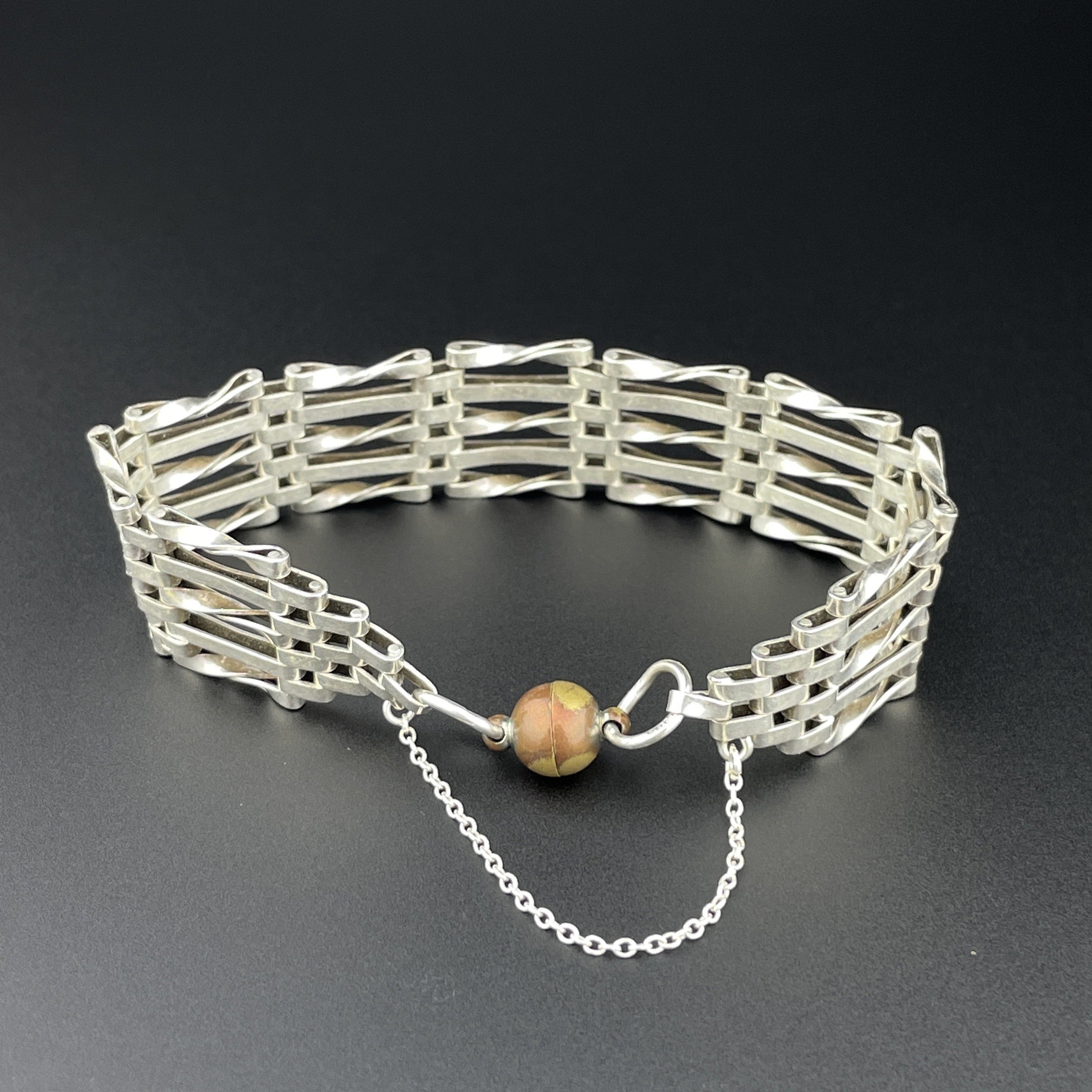 SILVER fashion GATE BRACELET