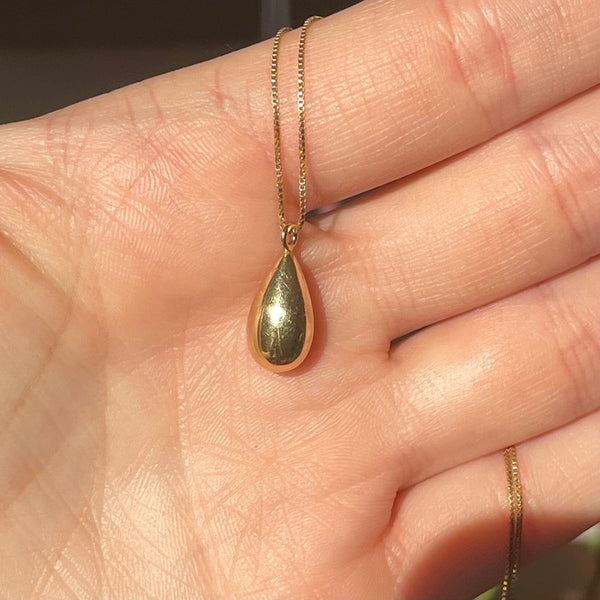 Amazon.com: Clear Teardrop Crystal Pendant 18 Inch Gold Filled Necklace  Gift Idea : Handmade Products