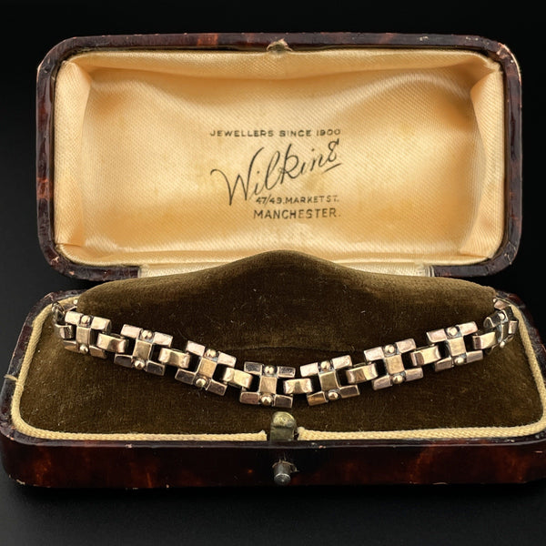 Vintage Rolled Gold Edwardian Pocket Watch Chain Bracelet - Boylerpf