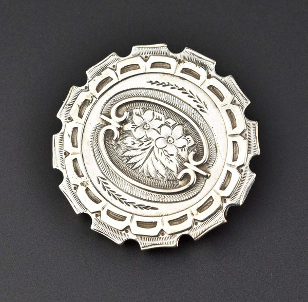 Antique Victorian Silver Brooch Pin SOLD - Boylerpf