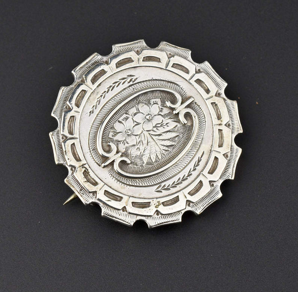 Antique Victorian Silver Brooch Pin SOLD - Boylerpf