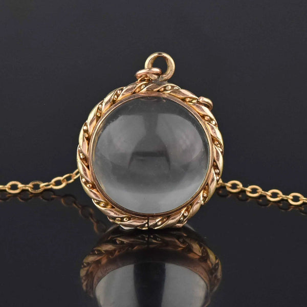 Antique Pools of Light Rock Crystal Locket - Boylerpf