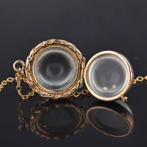 Antique Pools of Light Rock Crystal Locket - Boylerpf